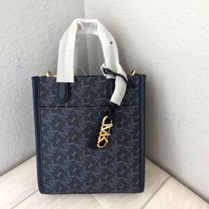 NWT Michael Kors Gigi Extra-Small Empire Signature Logo Crossbody Bag Blue